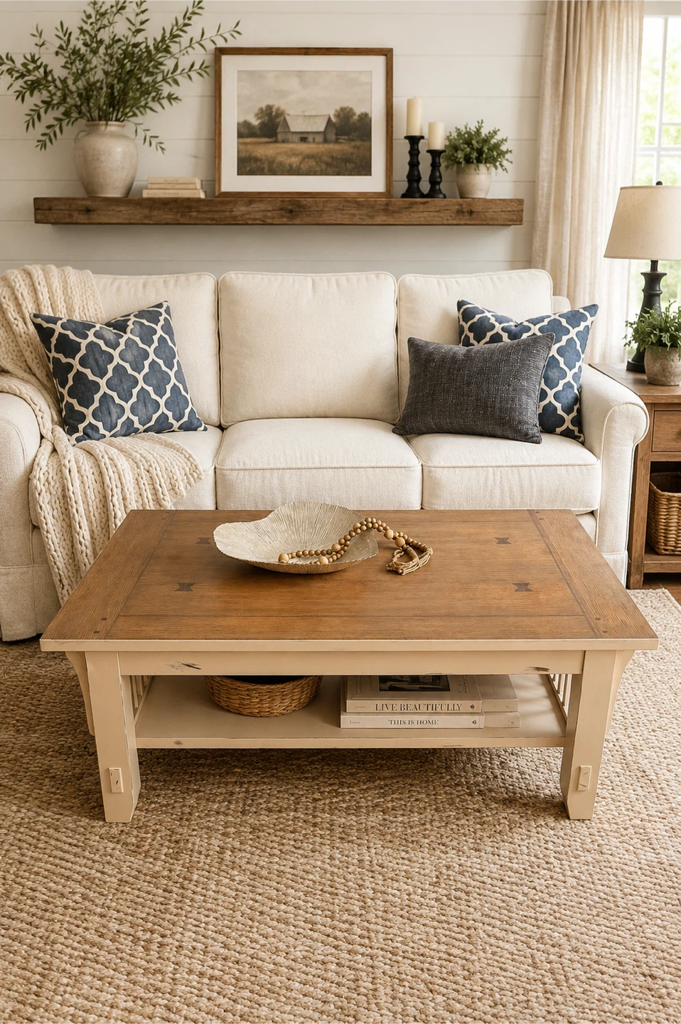Rustic-Farmhouse Style Coffee Table