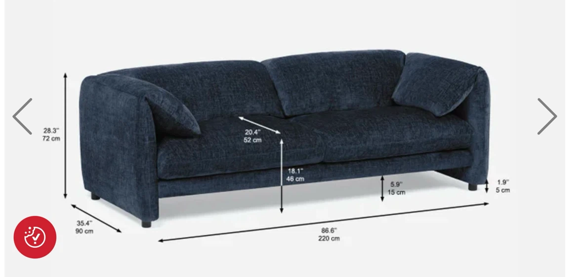 Arya Structube Black Couch - photo 4