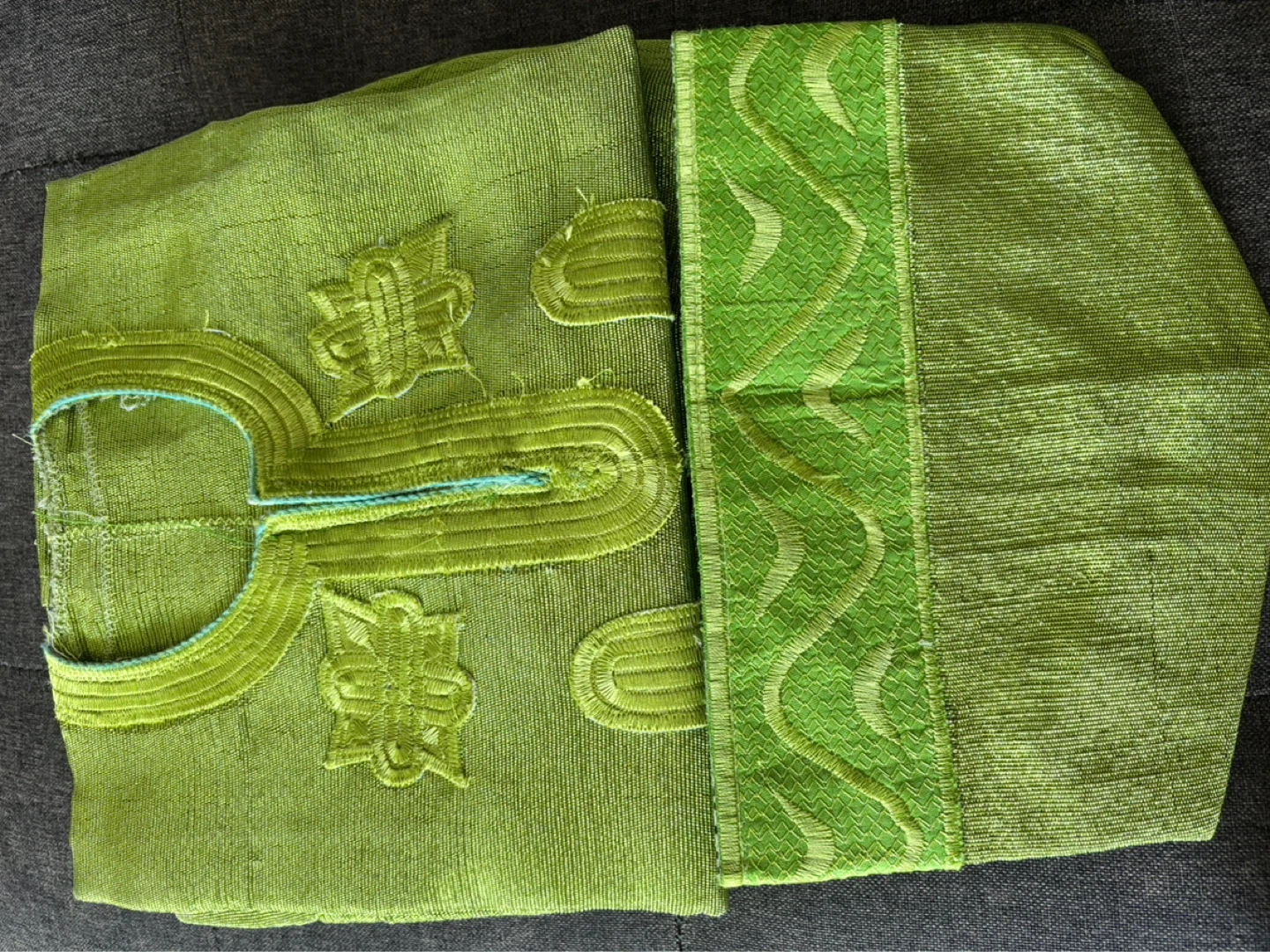 Boys Green Traditional Outfit Set