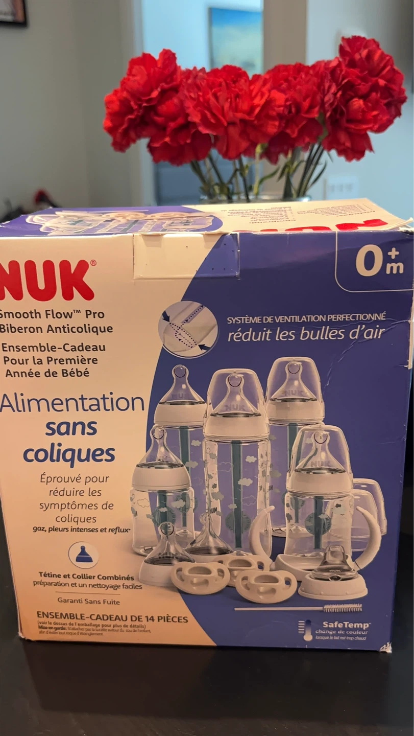 NUK Smooth Flow Pro Anti-Colic Bottle Baby's First Year Gift Set - photo 2