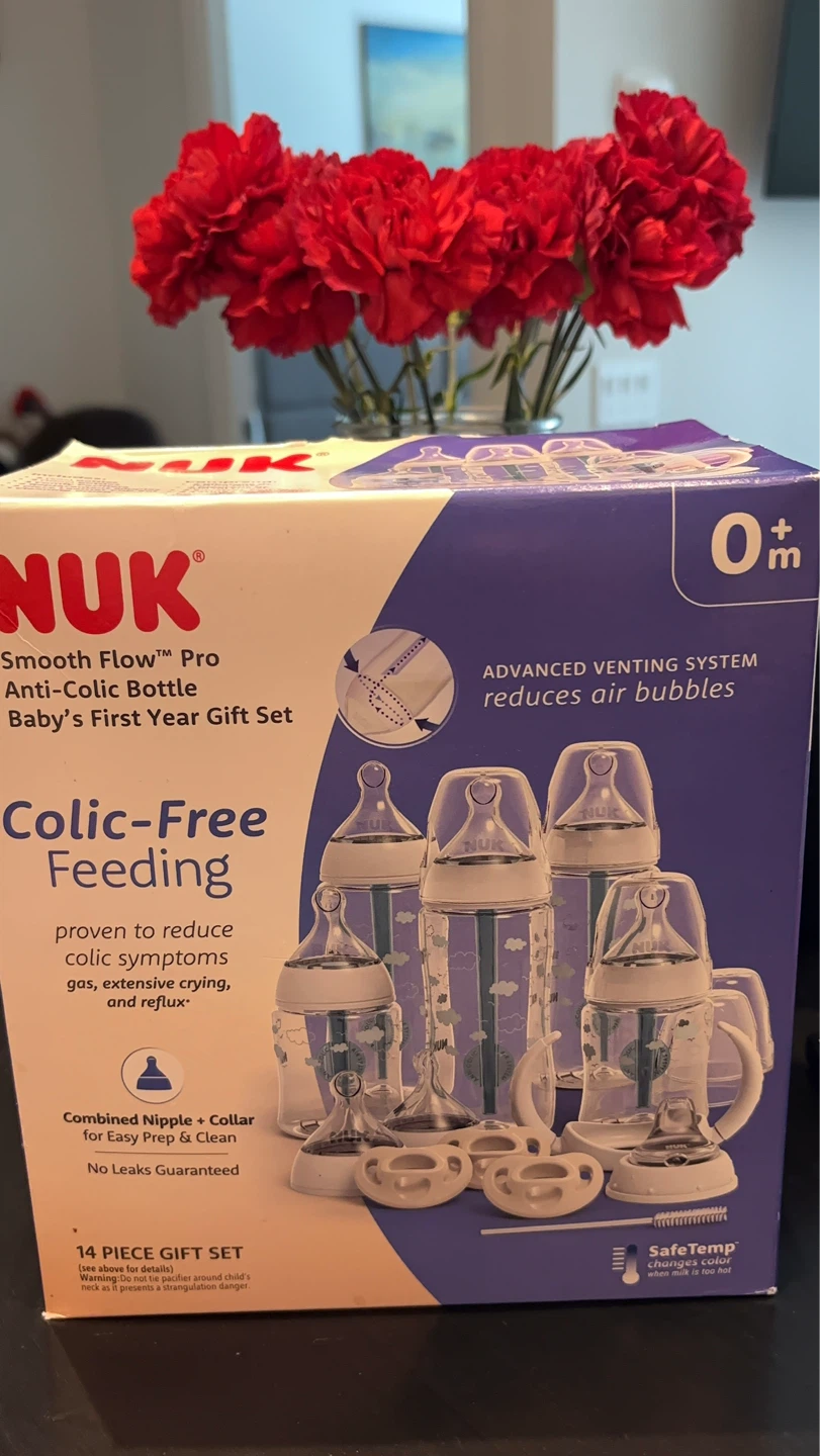 NUK Smooth Flow Pro Anti-Colic Bottle Baby's First Year Gift Set - photo 5