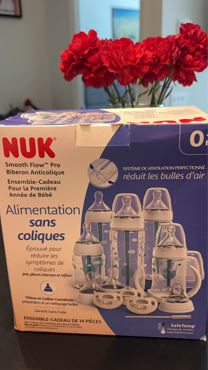 NUK Smooth Flow Pro Anti-Colic Bottle Baby's First Year Gift Set - photo 3