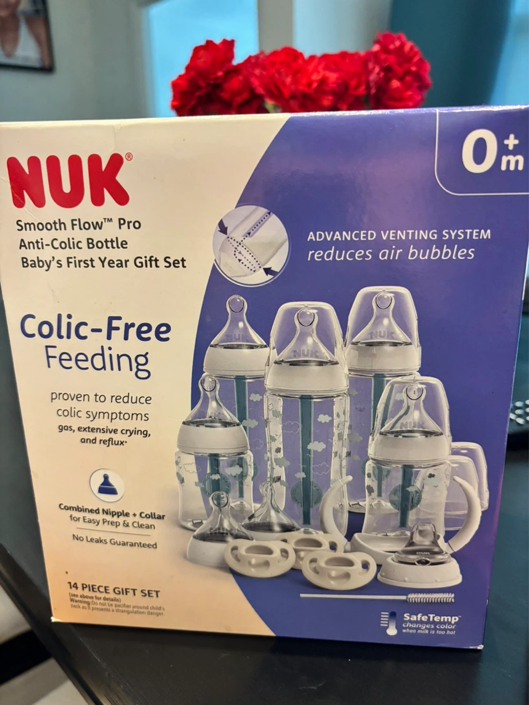 NUK Smooth Flow Pro Anti-Colic Bottle Baby's First Year Gift Set
