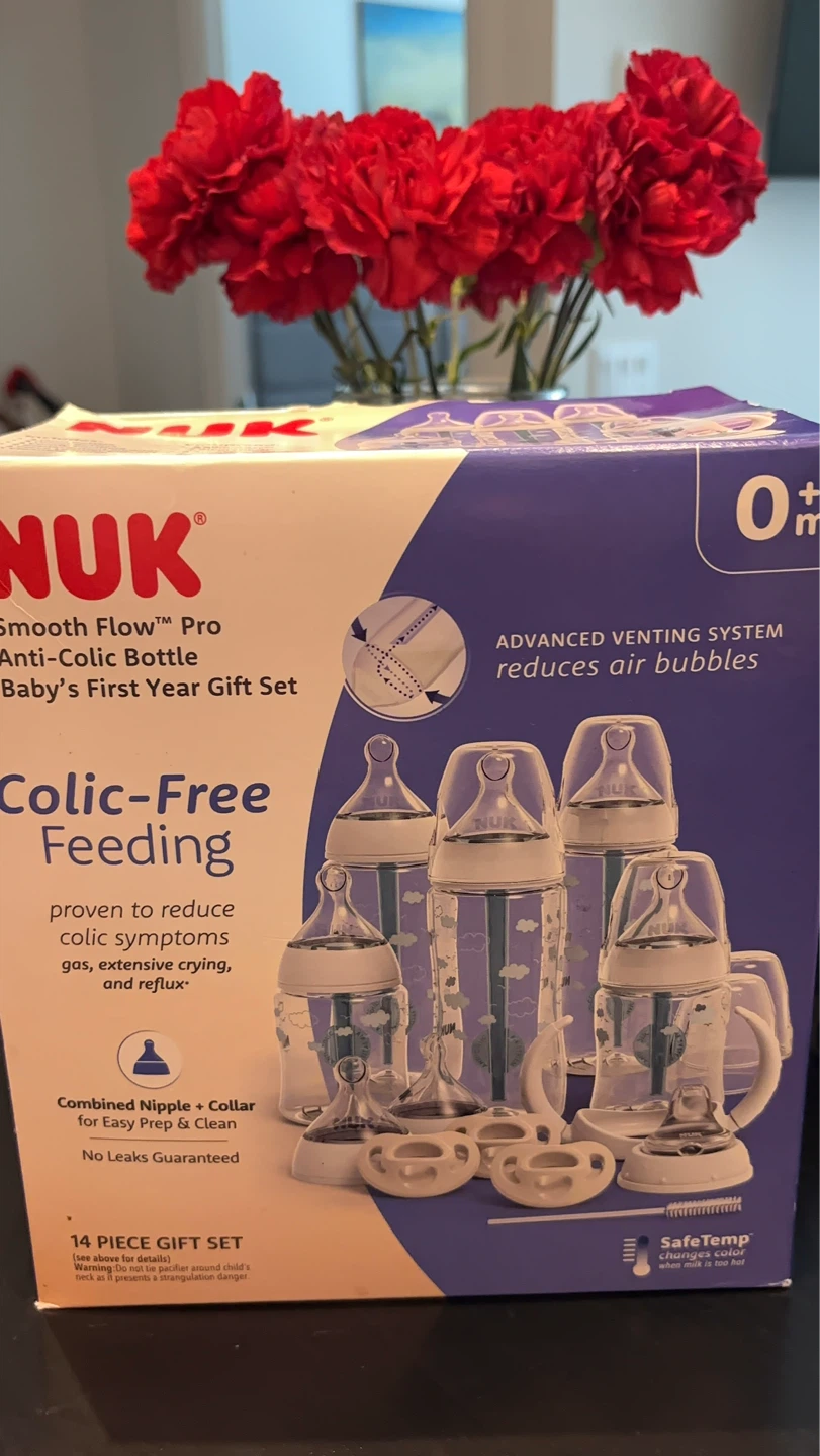 NUK Smooth Flow Pro Anti-Colic Bottle Baby's First Year Gift Set - photo 4