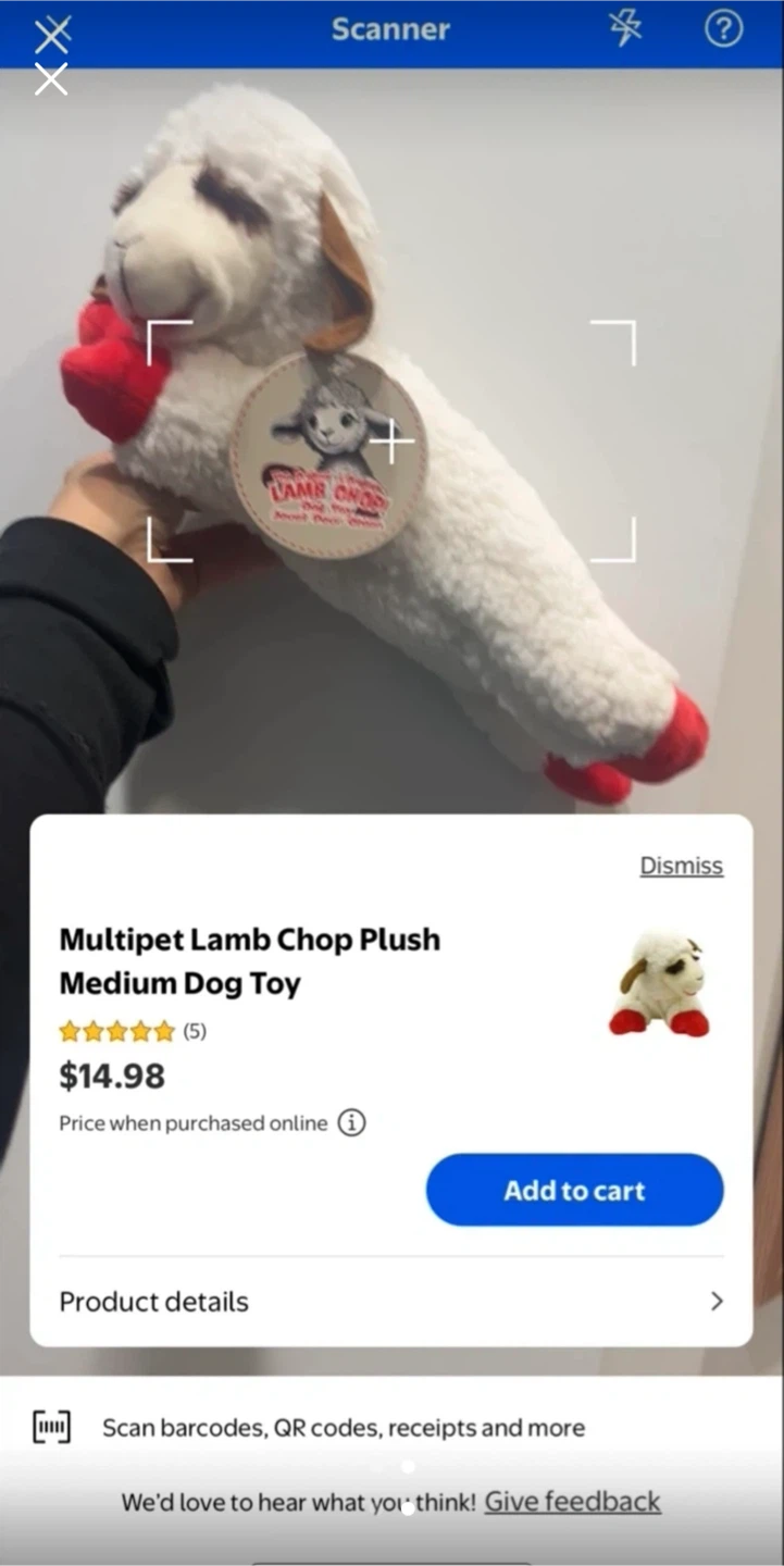 Brand new pet lamb chop toy - photo 2