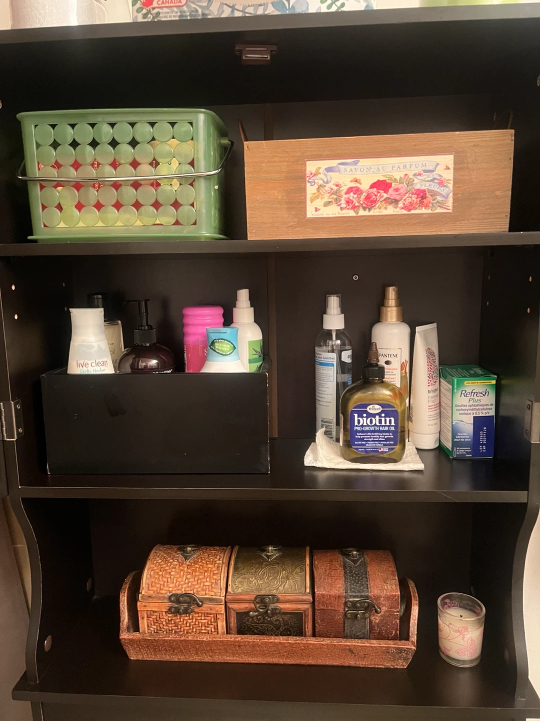 Dark Brown Over-the-Toilet Storage Cabinet - photo 3