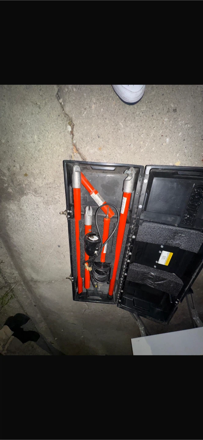 Orange Telescoping Poles with Case