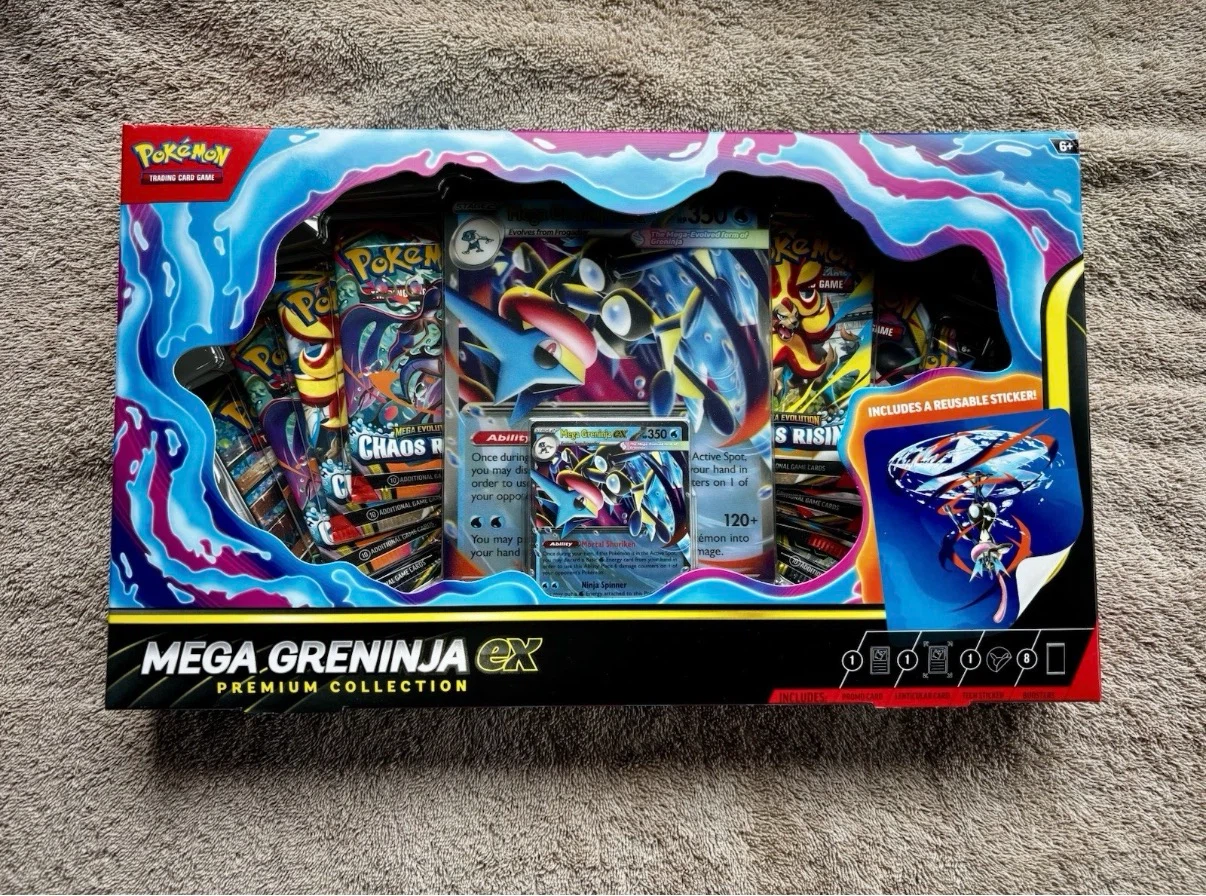 3  Mega Greninja EX Premium Collection box