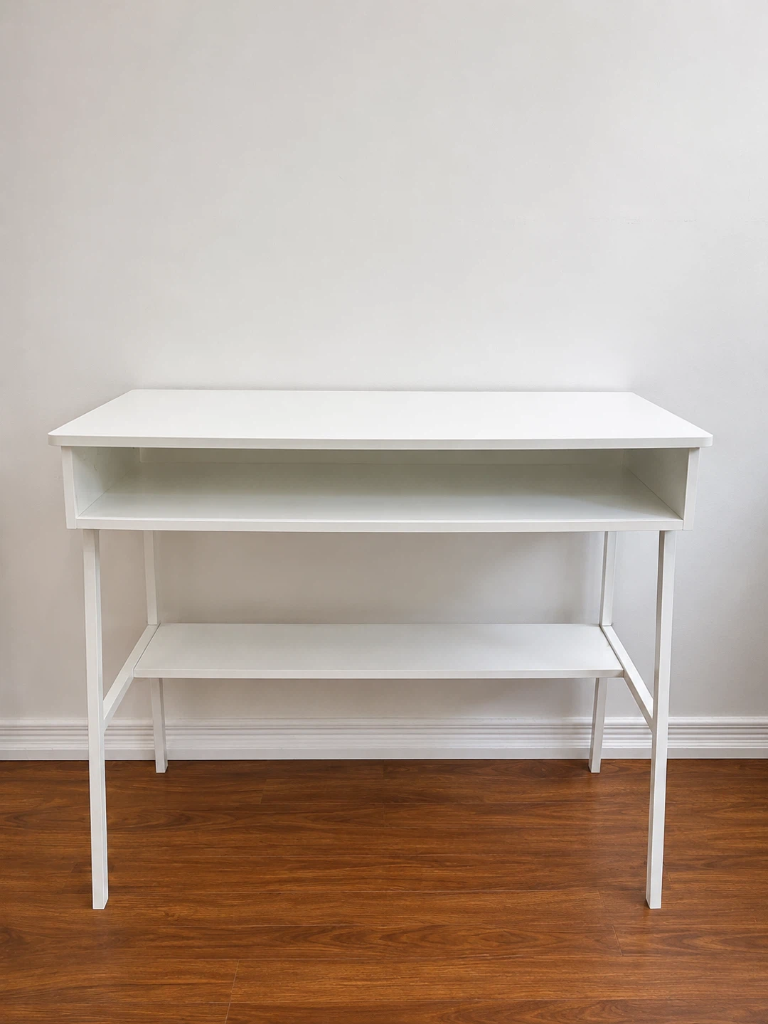 White study table