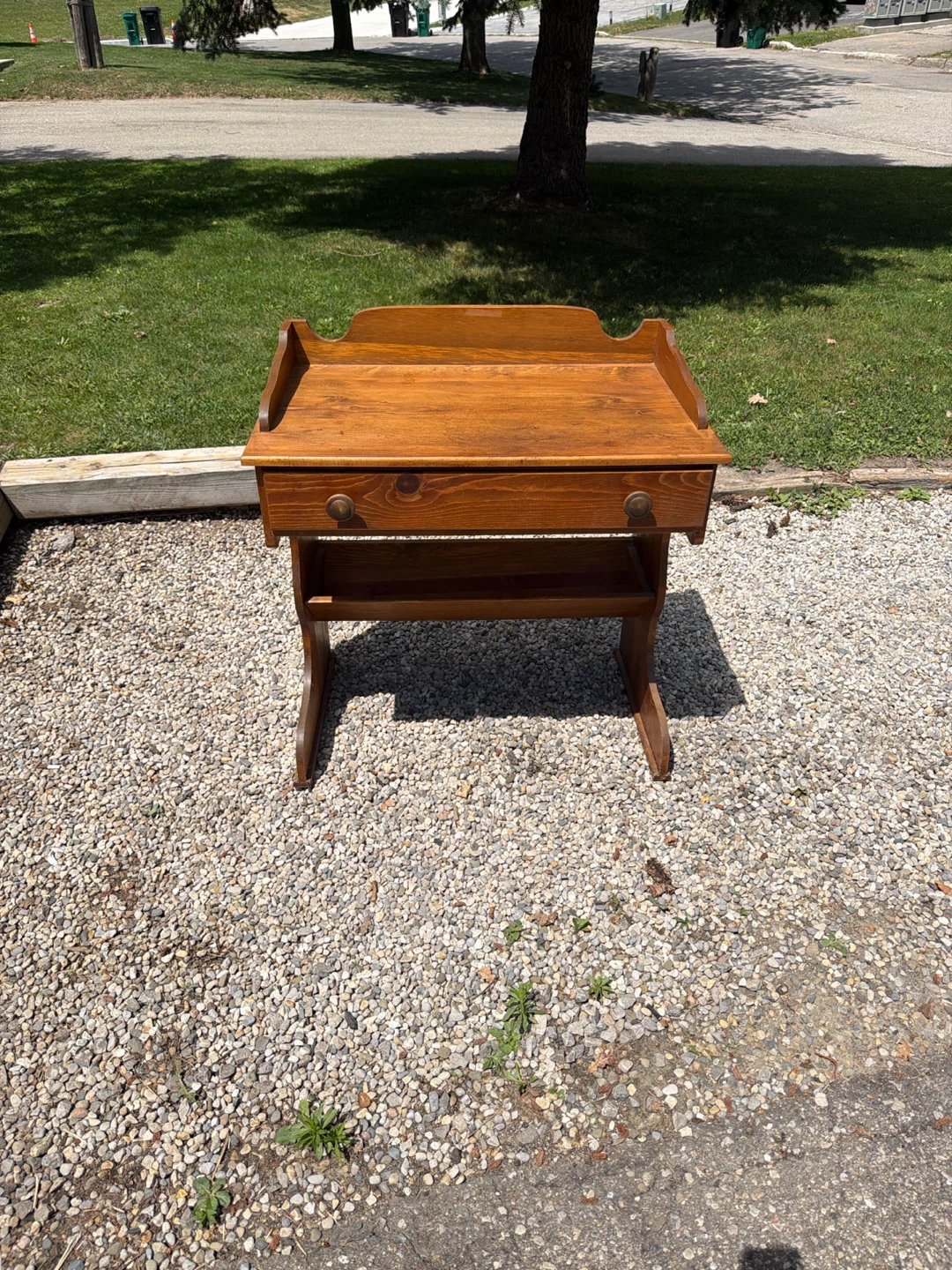 Wooden Writing Desk with Drawer