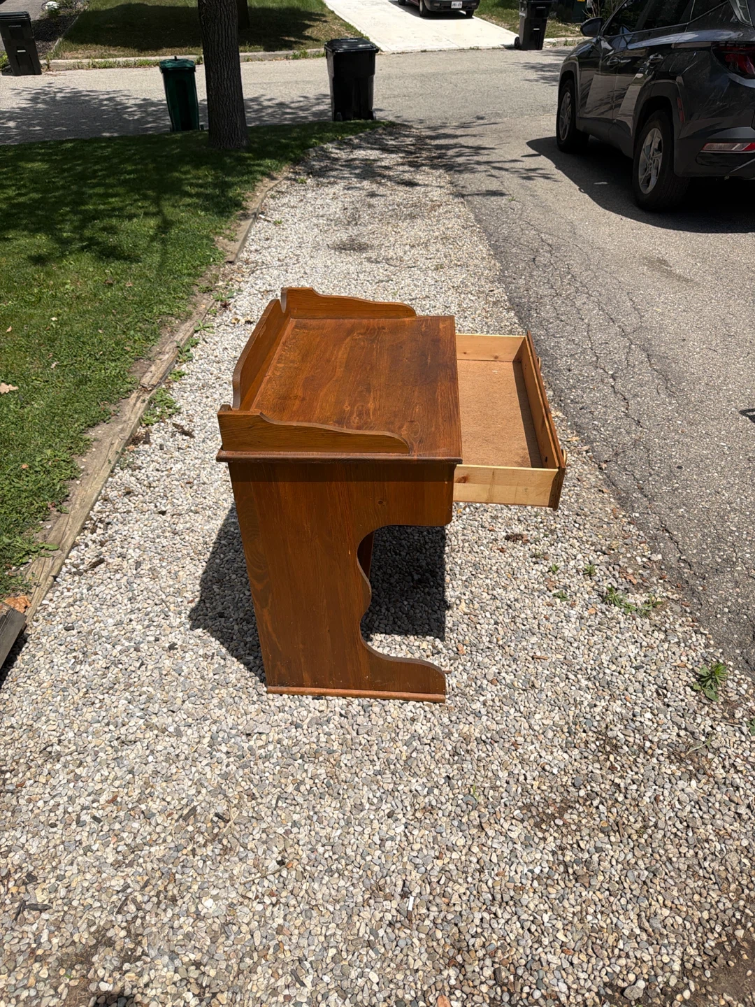 Wooden Writing Desk with Drawer - photo 4