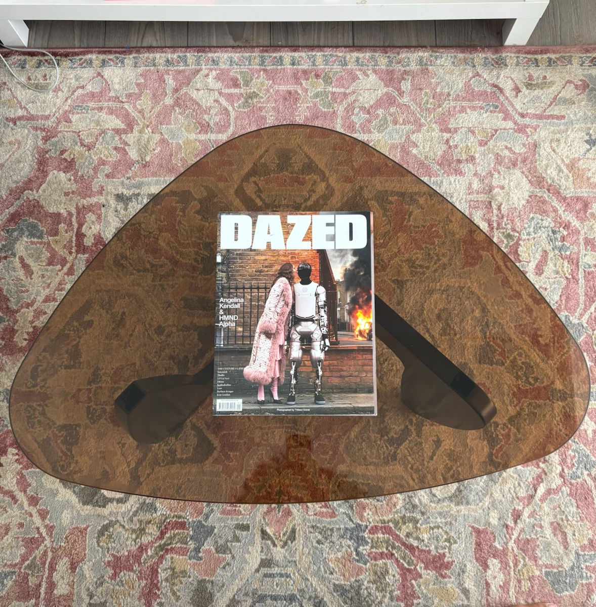 Brown Glass Coffee Table