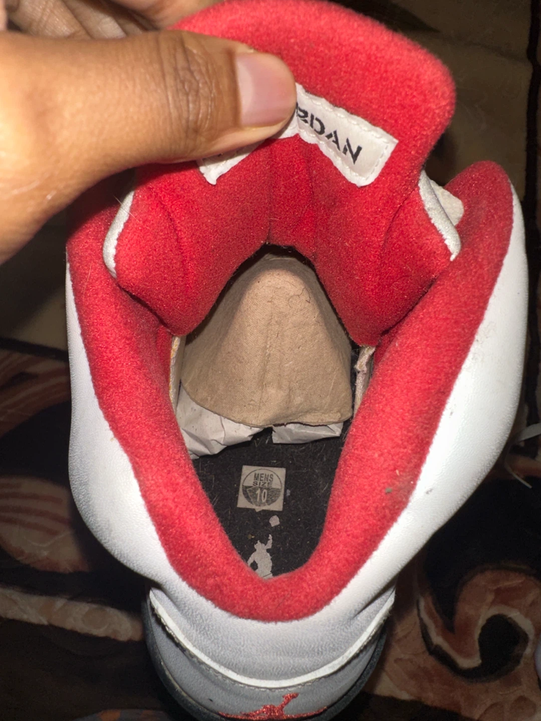Air Jordan 5 Retro White Red - photo 4