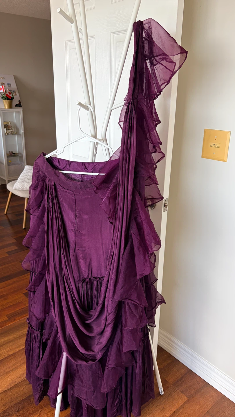 *Rent for $30* Beaded Sharara set with  ruffle duppatta - photo 4