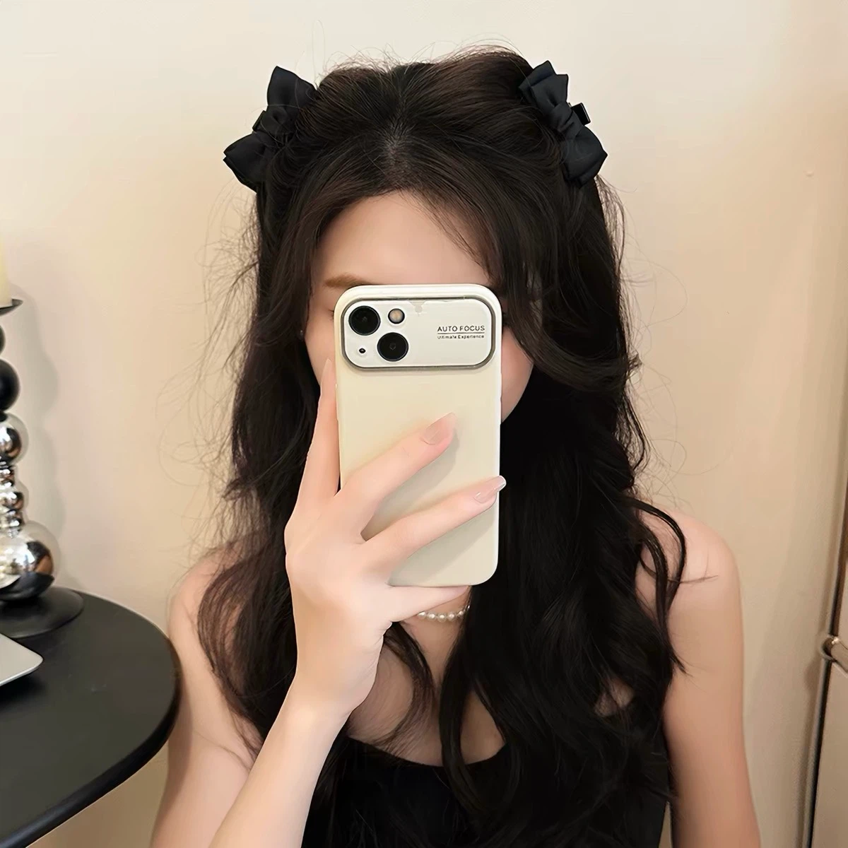 2 Black Bow Hair Claw Clips - photo 5