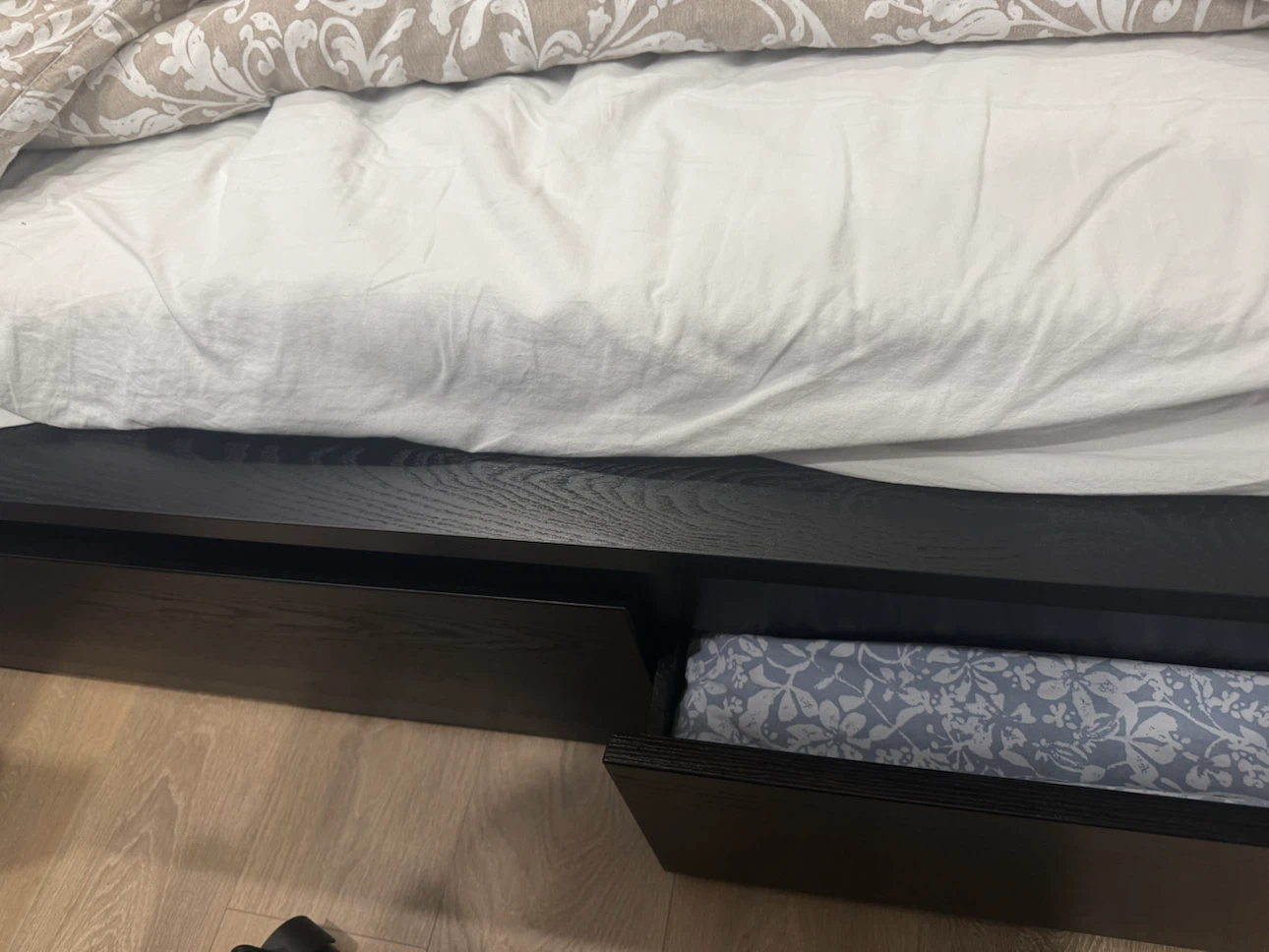 Bed ful/ Double - with 4 storages- with mattress- Ikea - photo 2