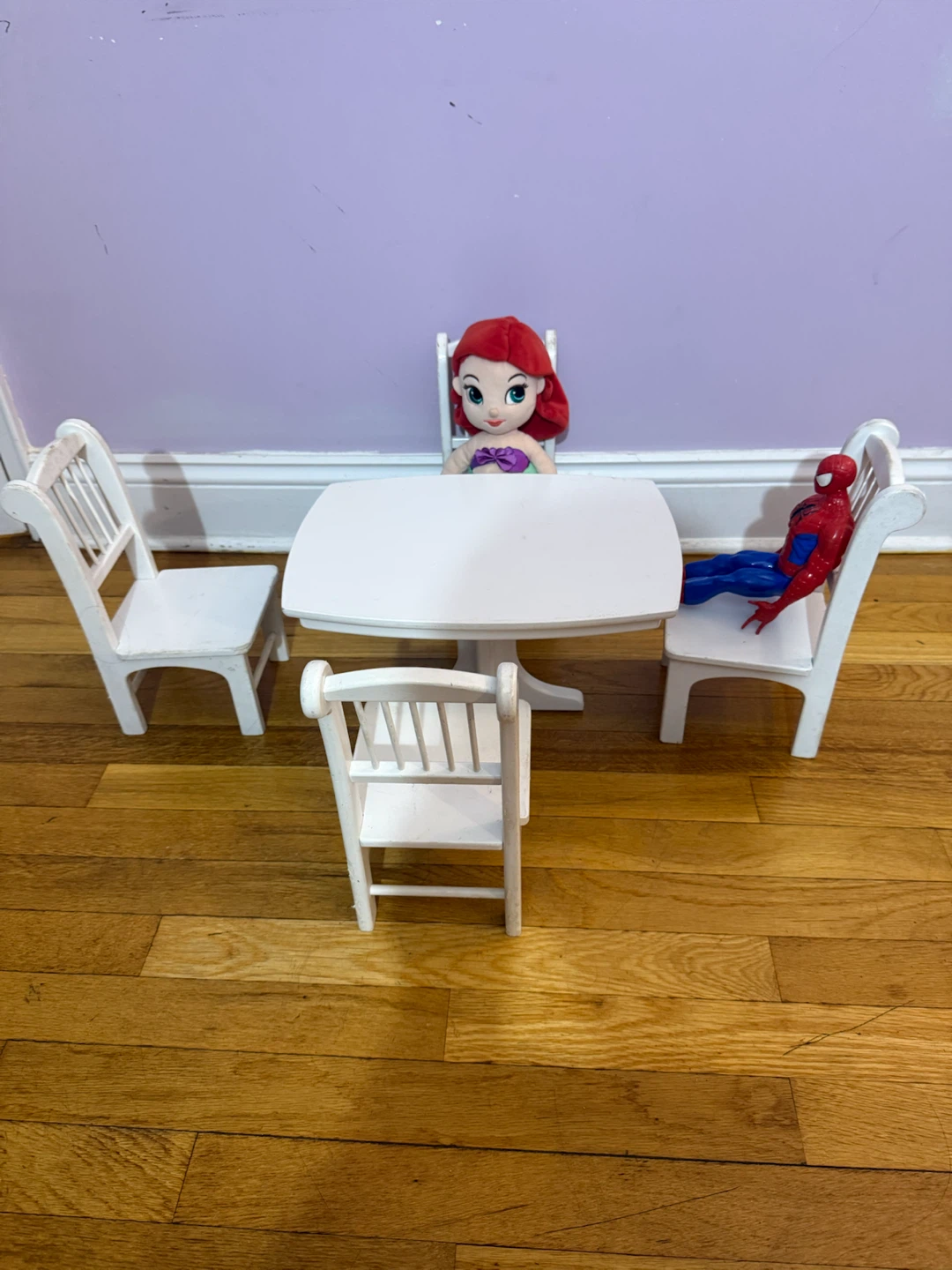 White Tea party Table and Chairs Set - photo 2