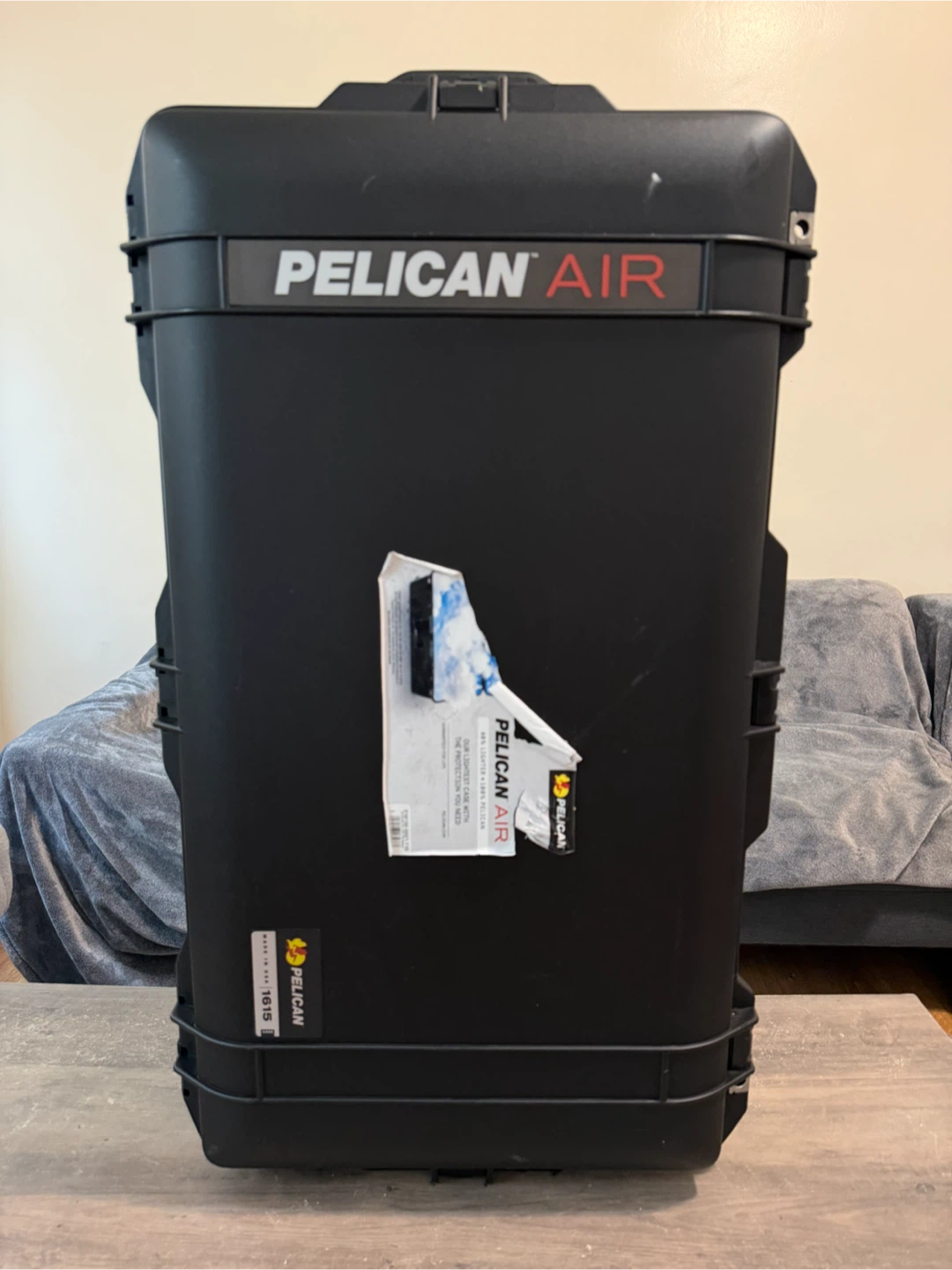 Pelican Air Black Rolling Case with Foam