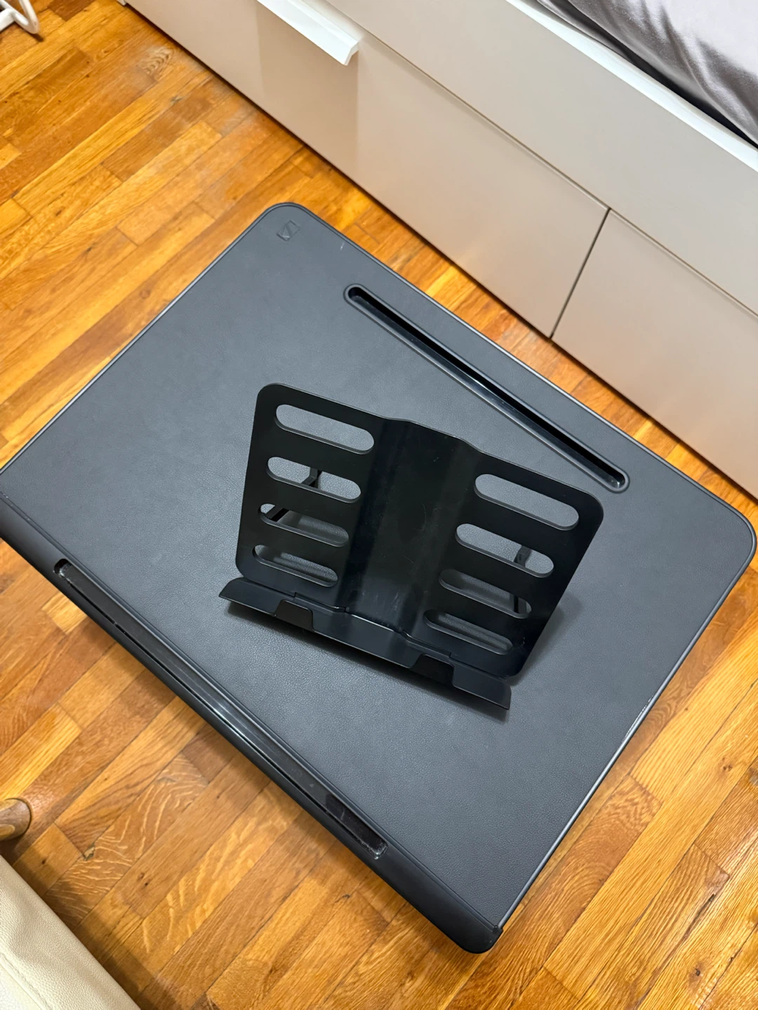 Black Portable Lap Desk with Adjustable Stand