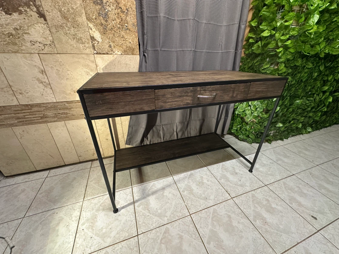 Sturdy industrial‑style Console Desk