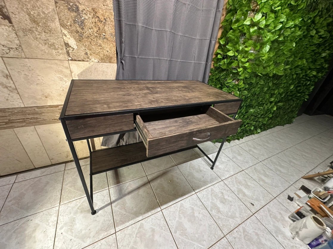 Sturdy industrial‑style Console Desk - photo 2