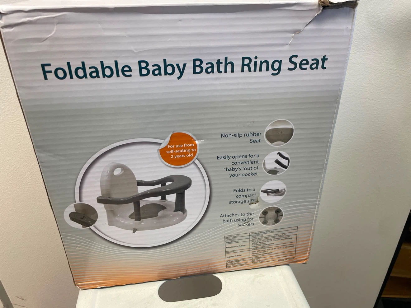 Foldable Baby Bath Ring Seat - photo 3
