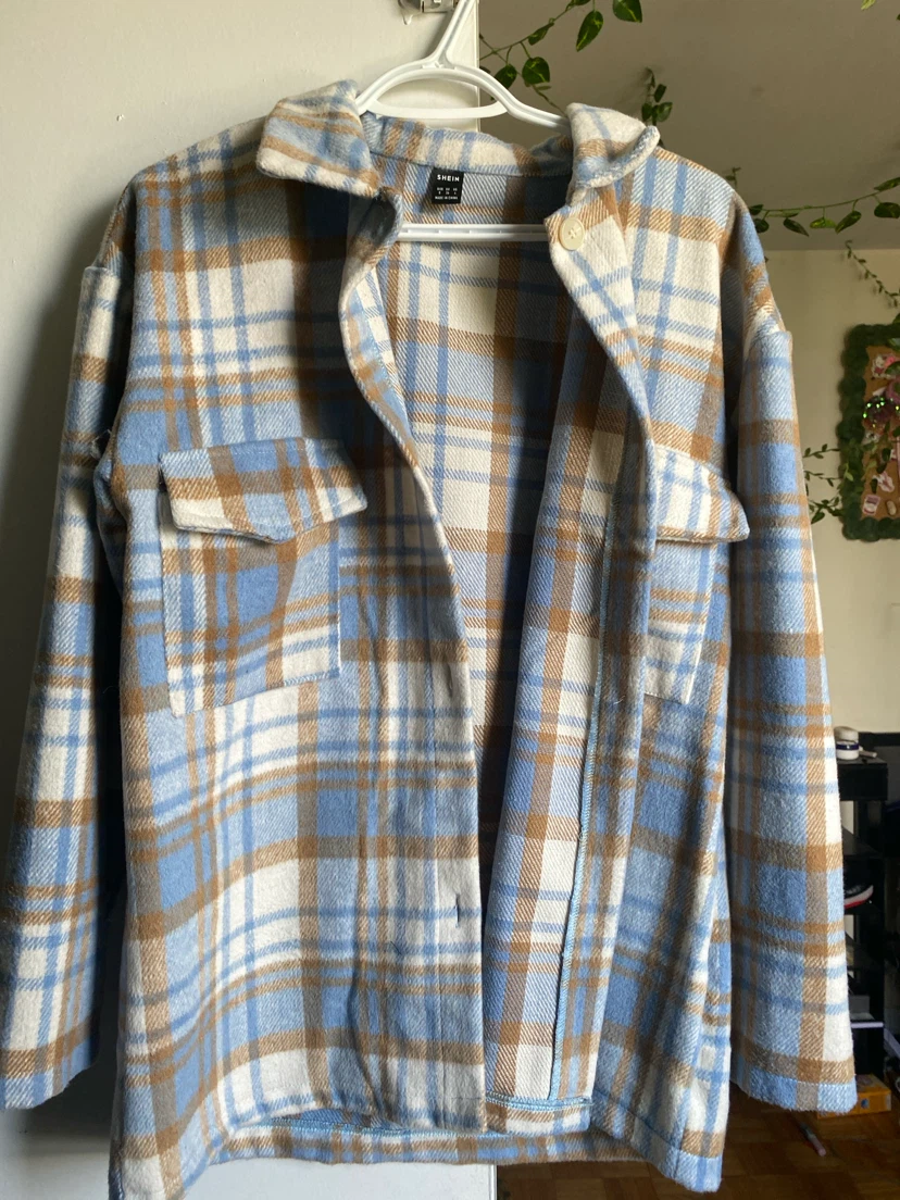 SHEIN Plaid Shacket Size Small