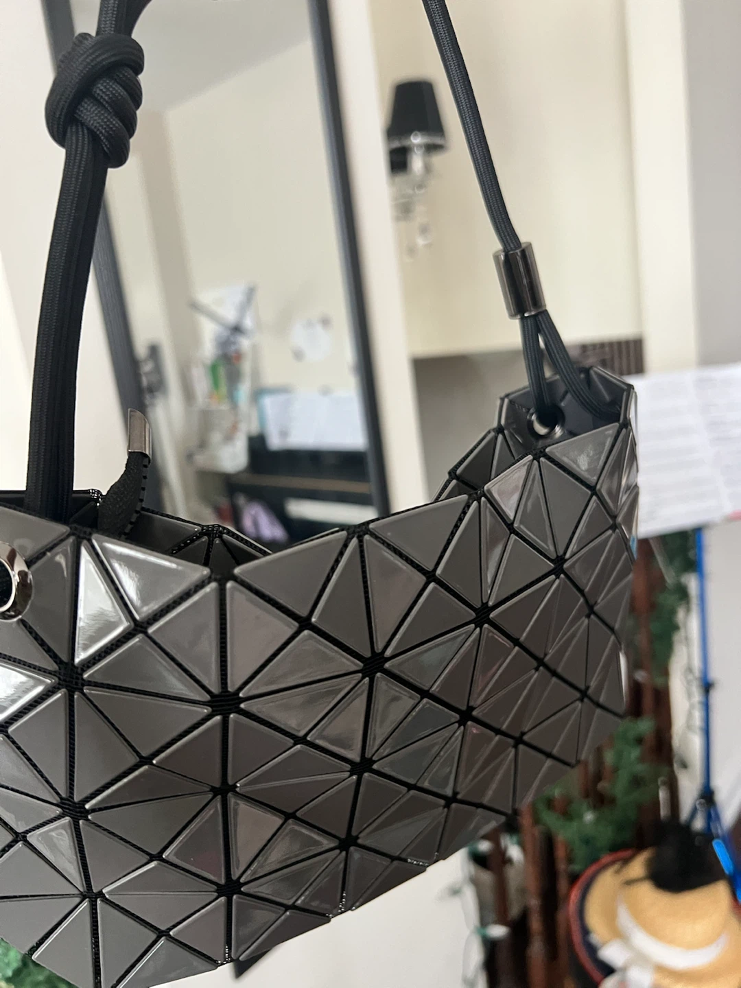 Issey Miyake Prism Tote Bag - Light Pink & Grey - photo 2