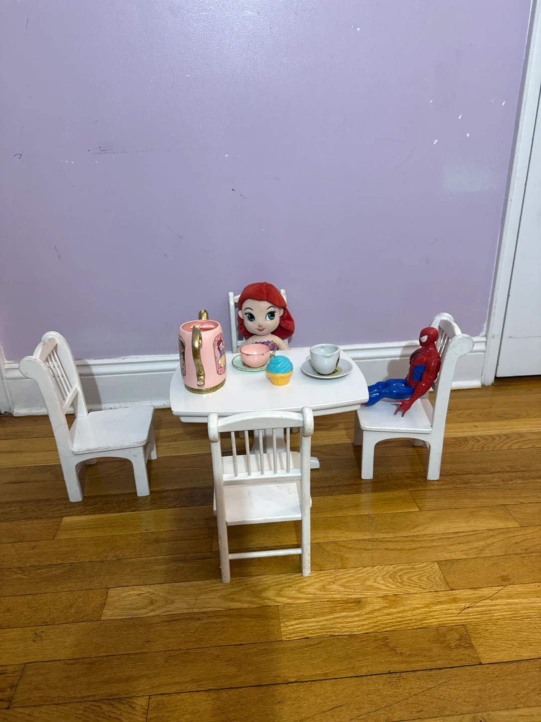White Tea party Table and Chairs Set - photo 3