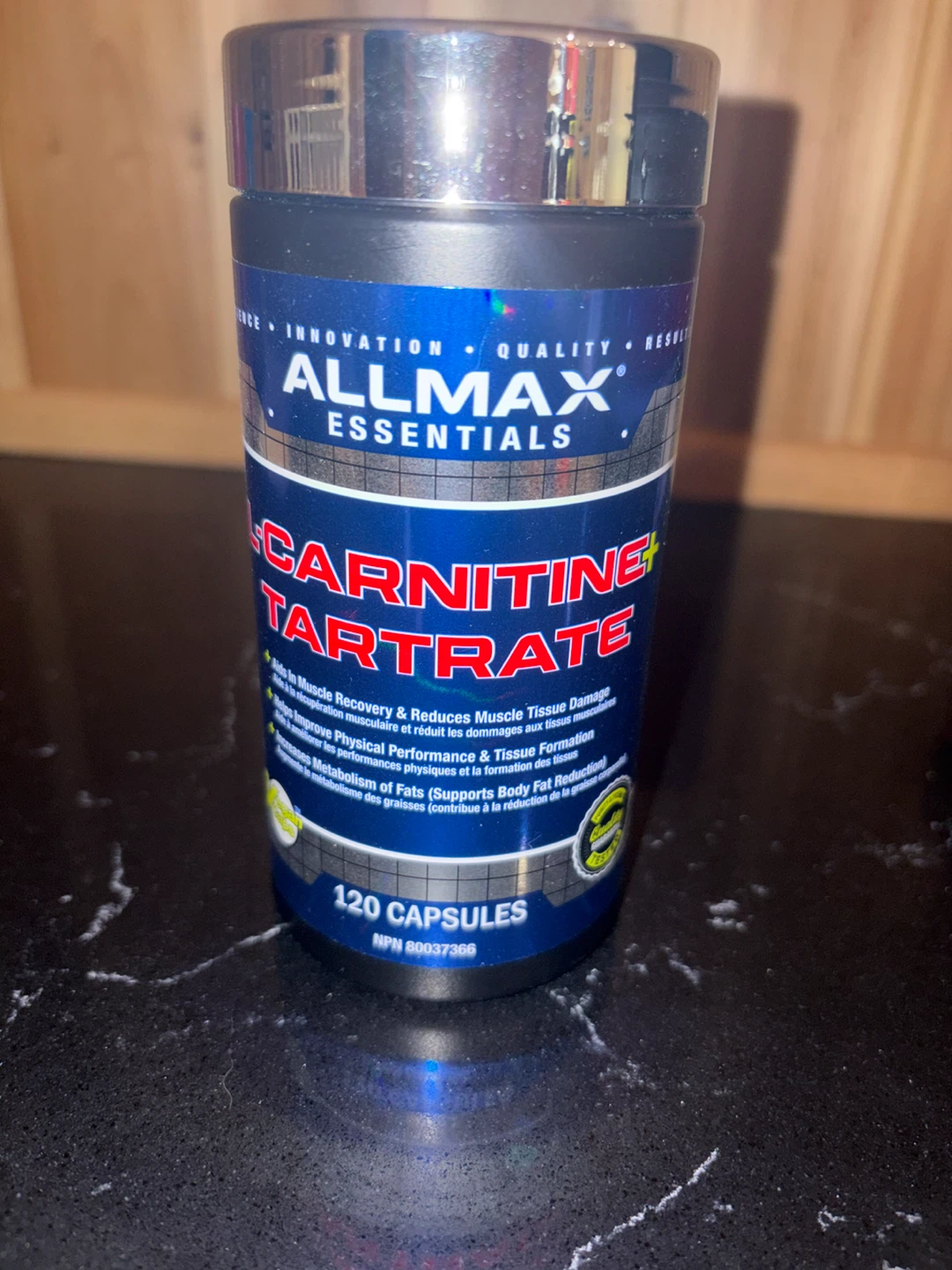 ALLMAX Essentials Carnitine Tartrate 120 Capsules