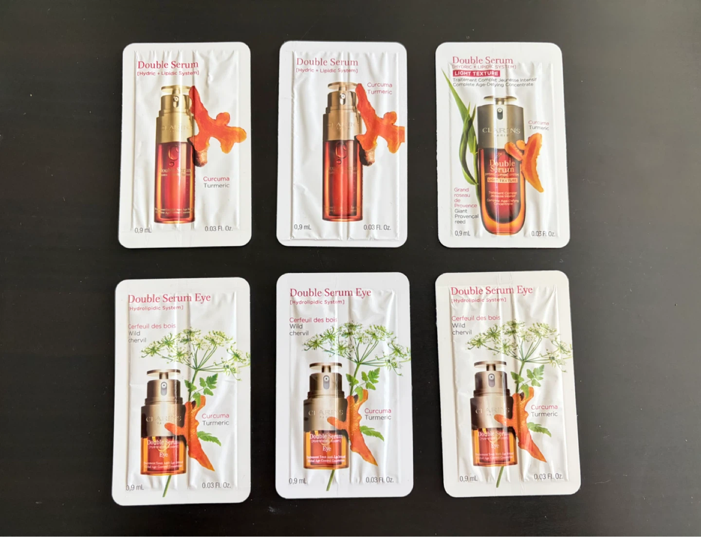 Clarins Double Serum & Double Serum Eye Samples
