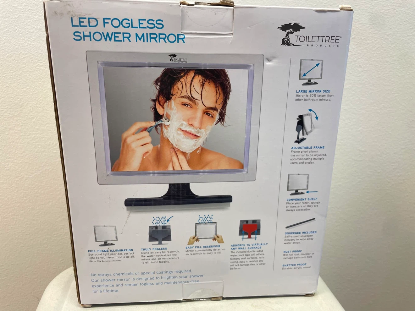 ToiletTree Products LED Fogless Shower Mirror - photo 2