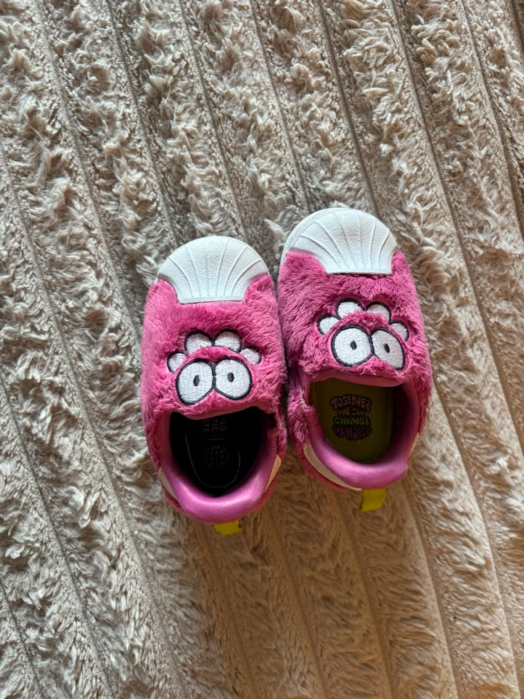 Adidas Toddler Superstar Pink Monster Slippers - photo 2