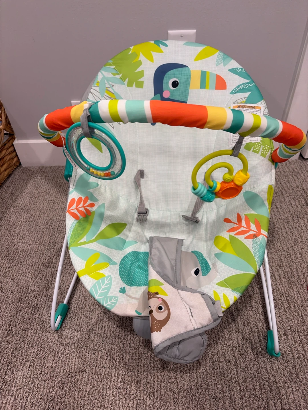 Baby Bouncer with Toucan and Elephant - photo 2