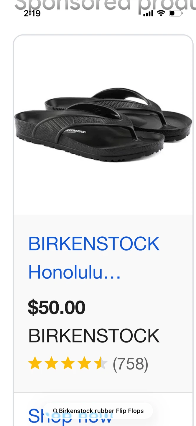 Birkenstock Flip Flops - Black size 7 - photo 3