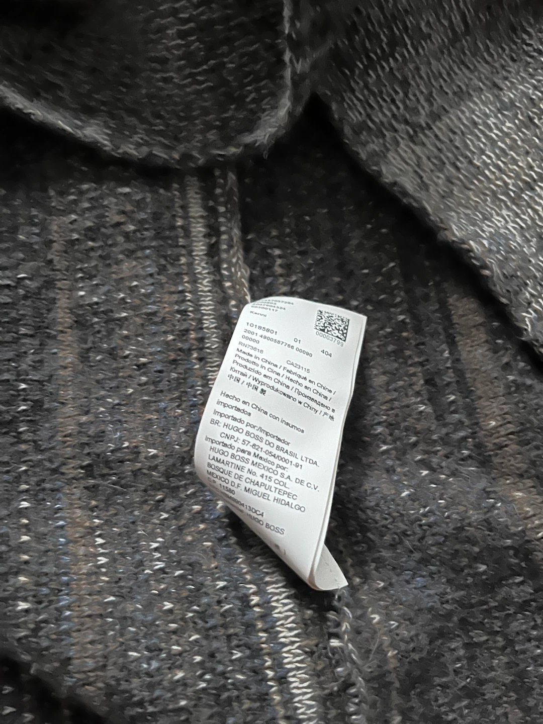 BOSS Grey Melange Knit Hoodie - photo 3