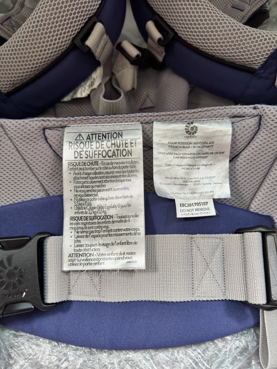 Ergobaby 360 Cool Air Mesh bonus hip carrier feeding pillow - photo 4