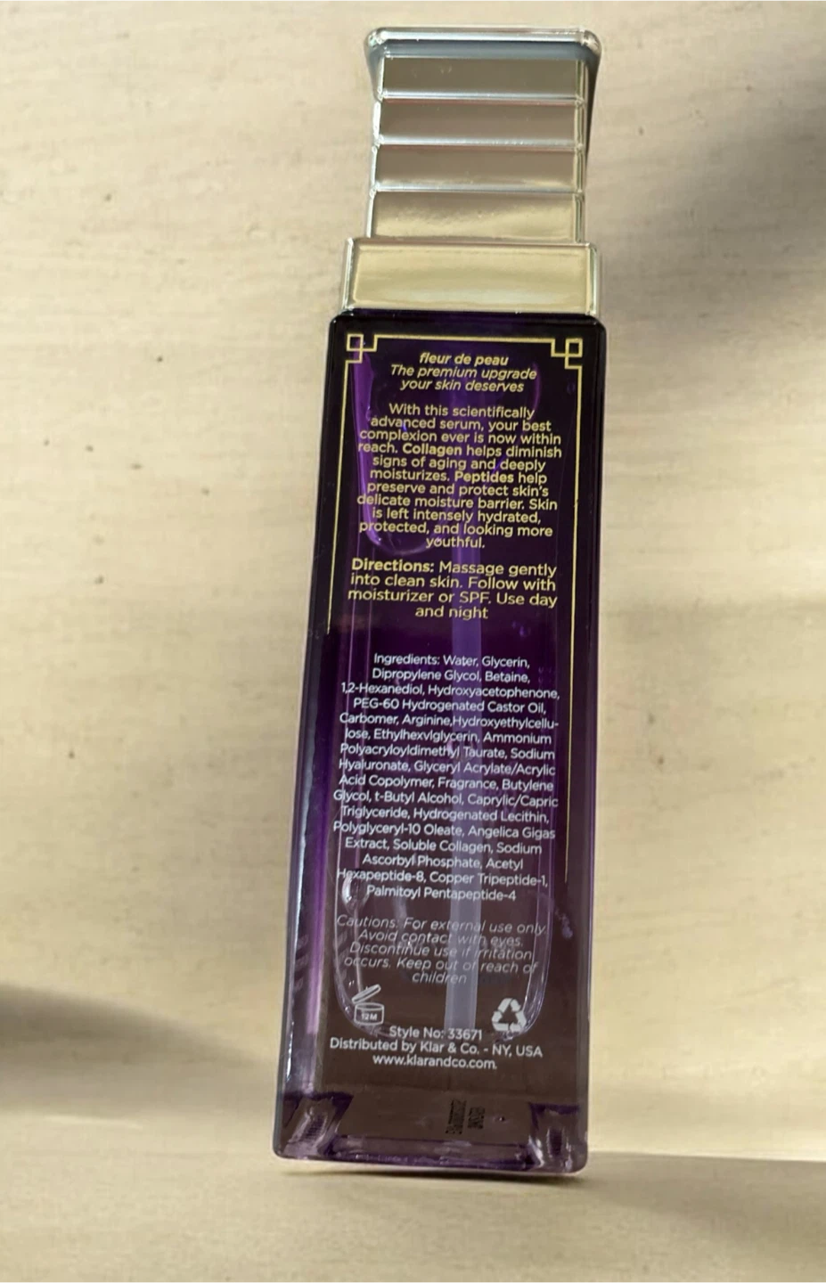 Fleur de Peau Collagen and Peptides Anti-Aging Facial Serum 50ml - photo 3