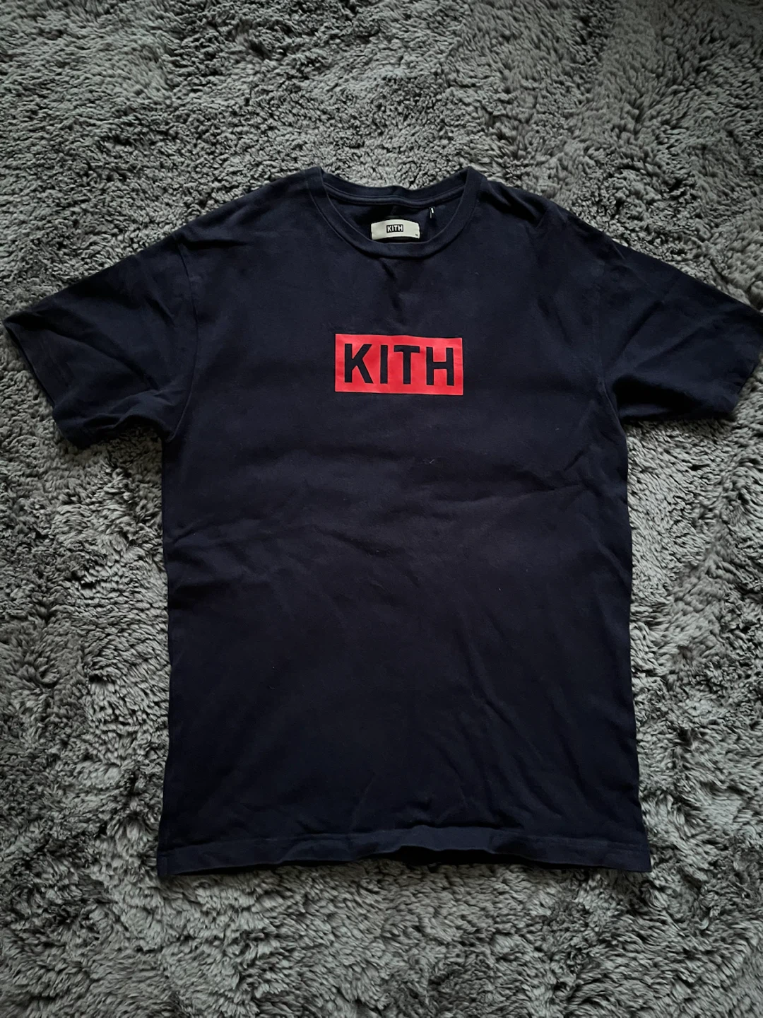Kith Navy Box Logo T-Shirt