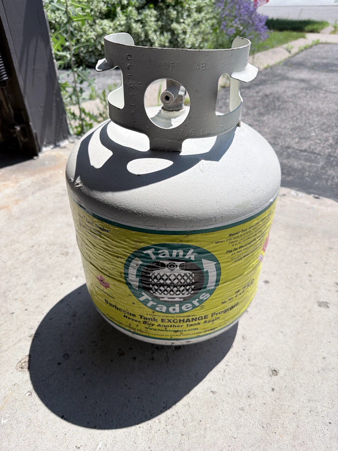Empty BBQ Propane Tank