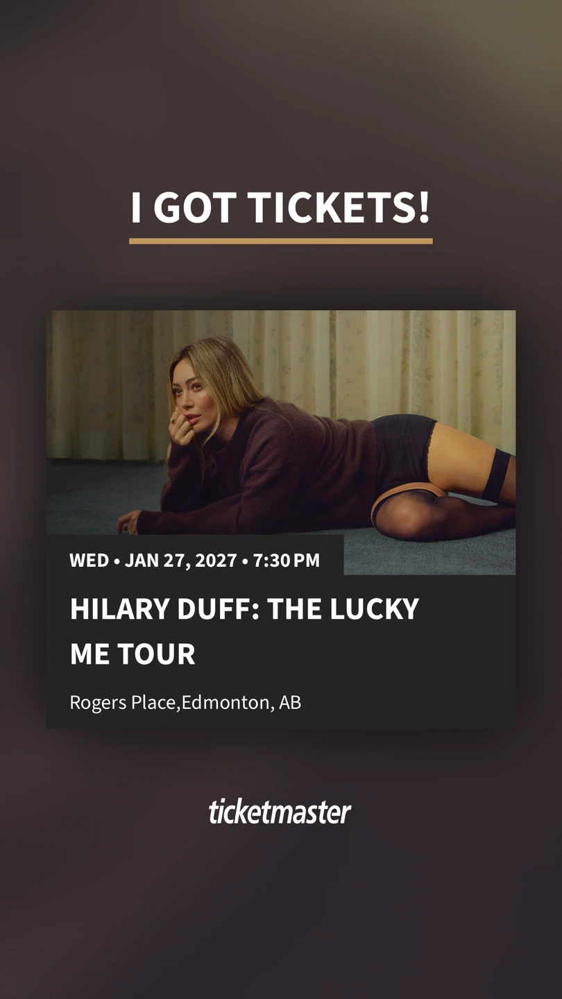 Hilary Duff: The Lucky Me Tour Ticket - Jan 27, 2027