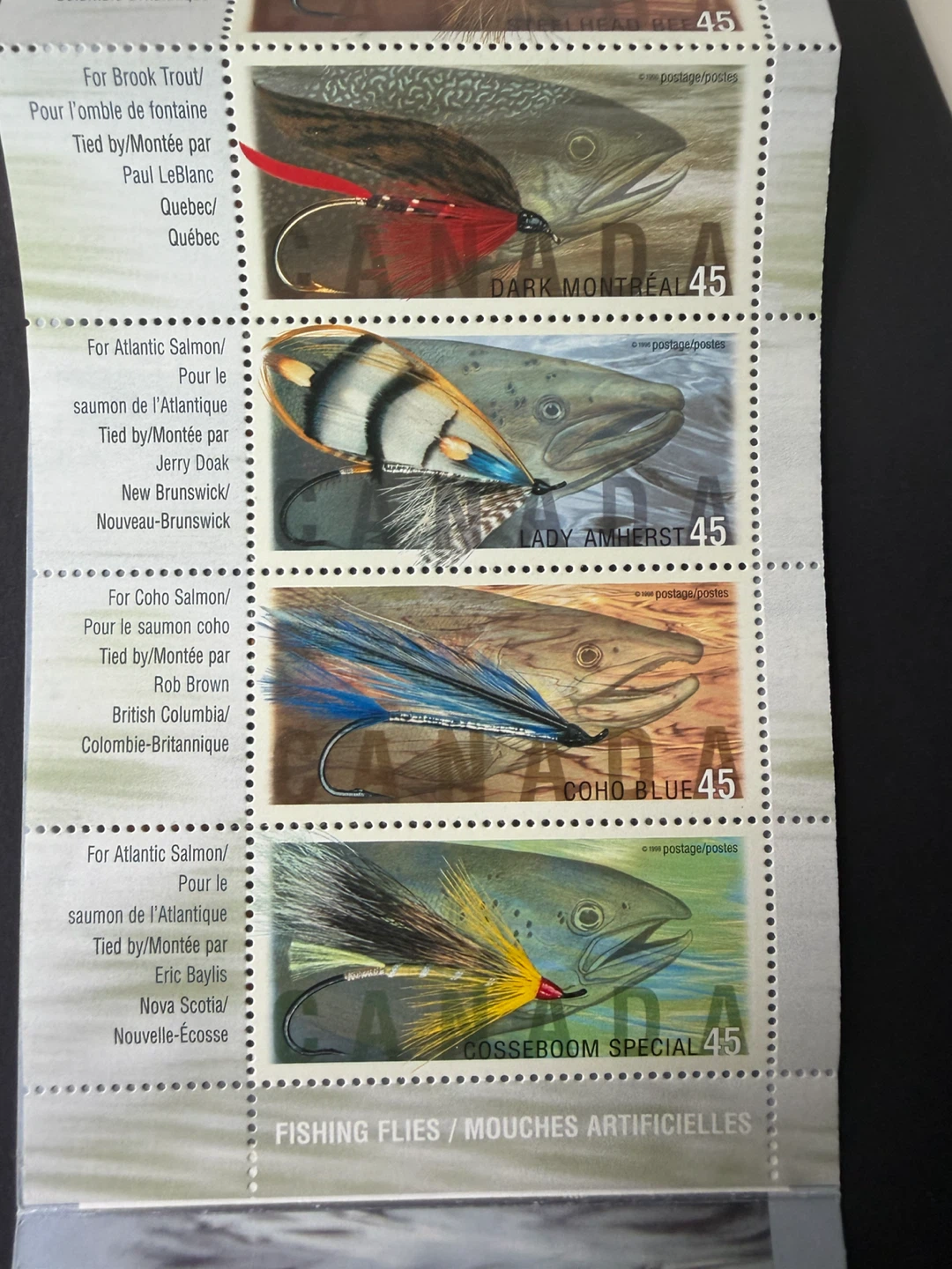 🇨🇦Fishing Flies Stamps (12 Stamps) - photo 4