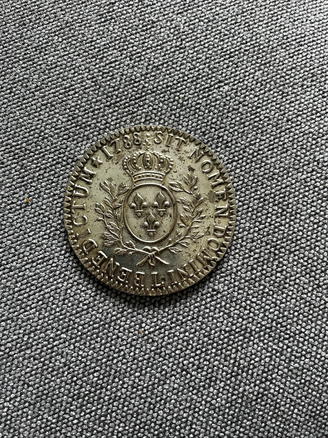 Louis XVI 1788 SIT NOMEN DOMINI BENEDICTUM Reproduction Medal