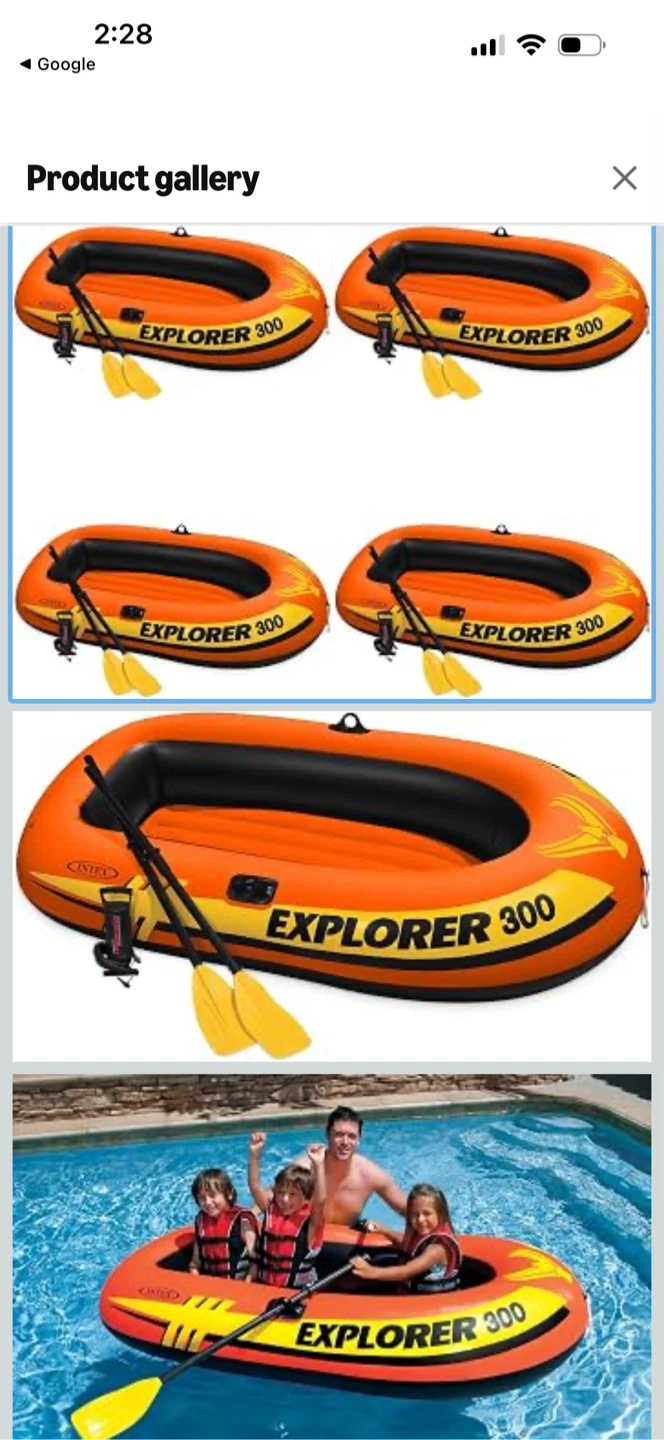 Intex Explorer 300 Raft Boat - photo 3