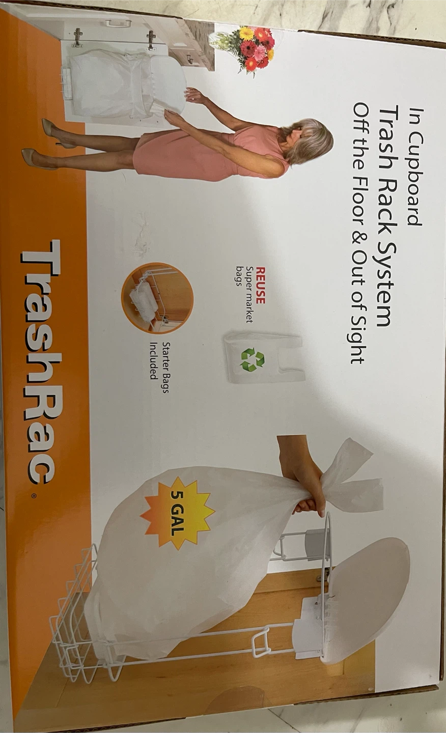 TrashRac 5 Gallon In-Cupboard Trash Rack System - photo 2