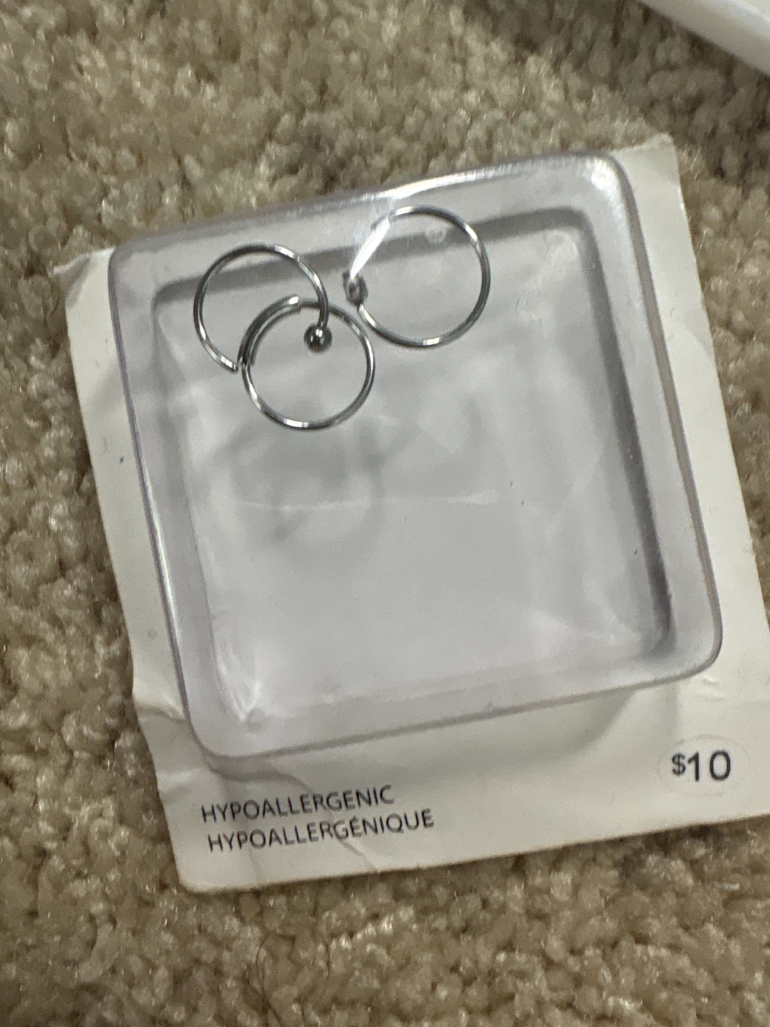 Hypoallergenic nose rings