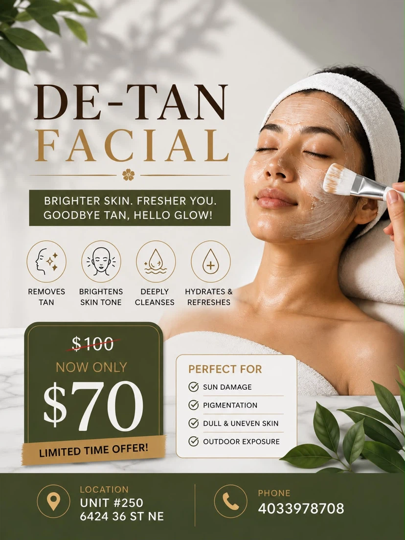 De-Tan Facial Service