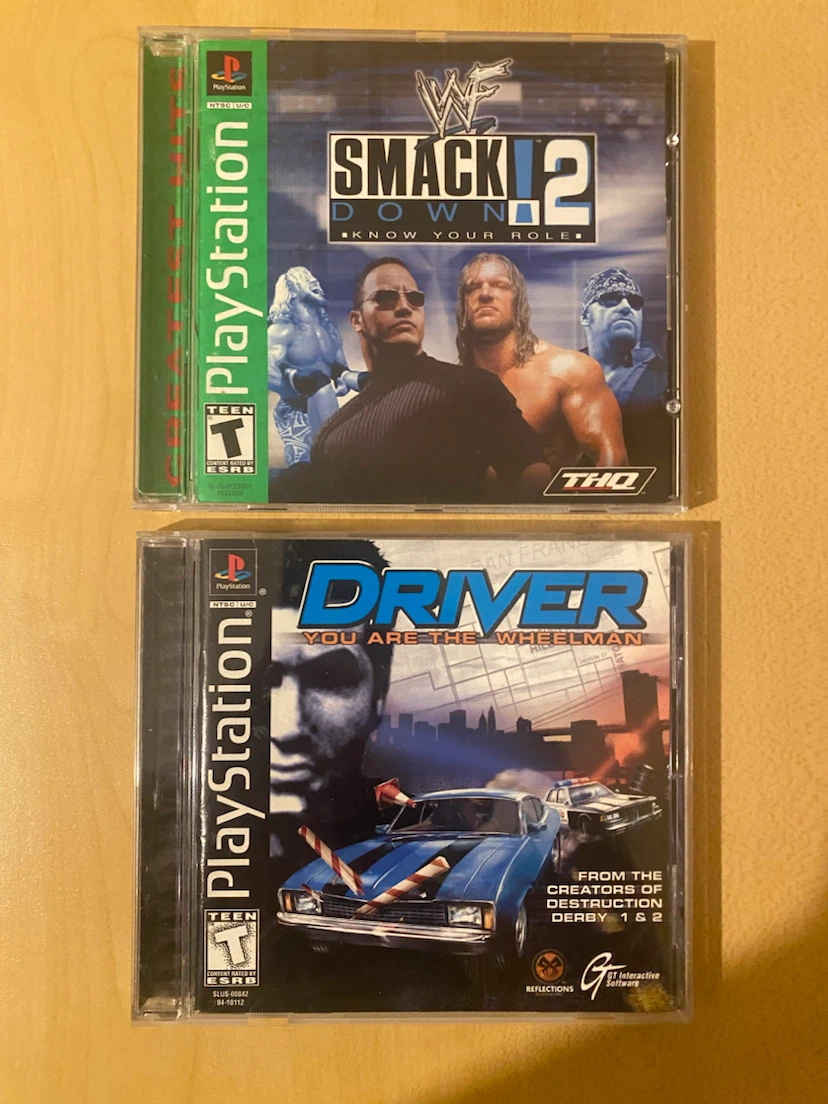 WWF Smackdown 2 & Driver For Sony PlayStation