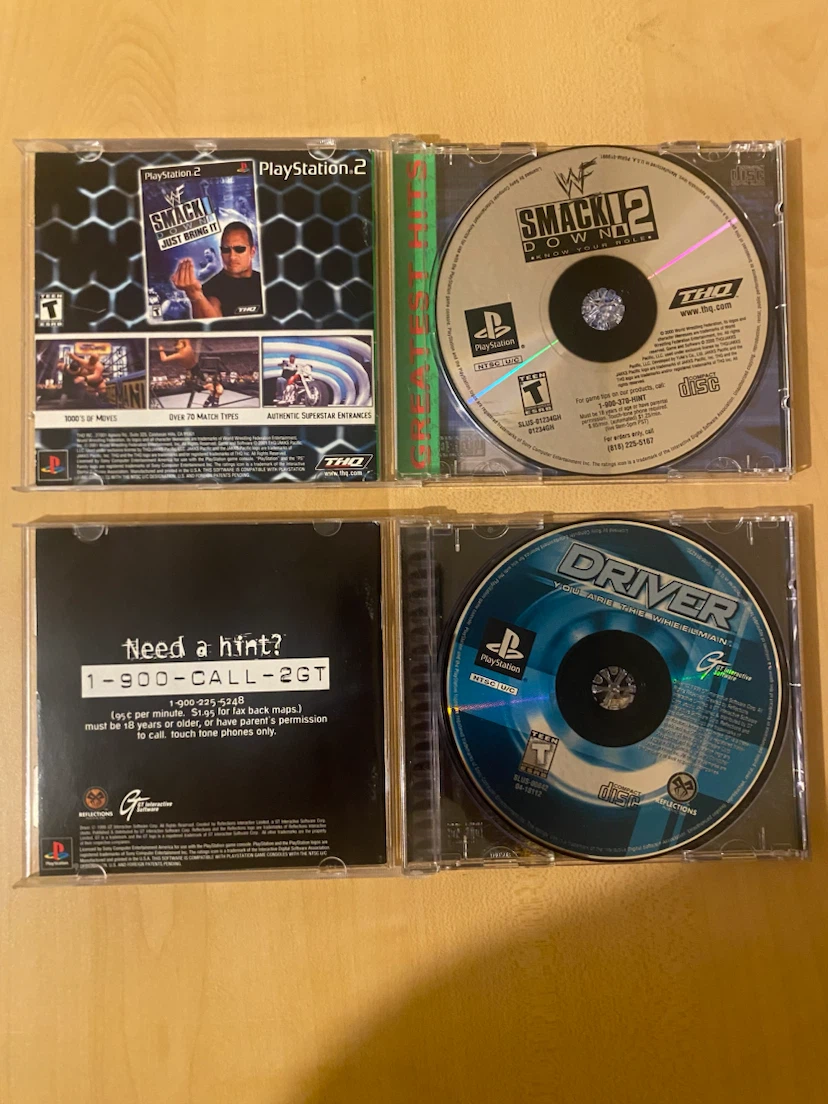 WWF Smackdown 2 & Driver For Sony PlayStation - photo 2