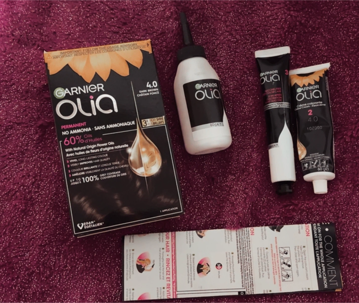 Garnier Olia Dark Brown Permanent Hair Colour - photo 3